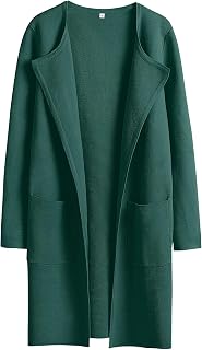 ANRABESS Womens Cardigan Sweater Open Front Knit Long Coatigan Dressy Casual Jacket Coat 2025 Fall Outfits Classy Clothes