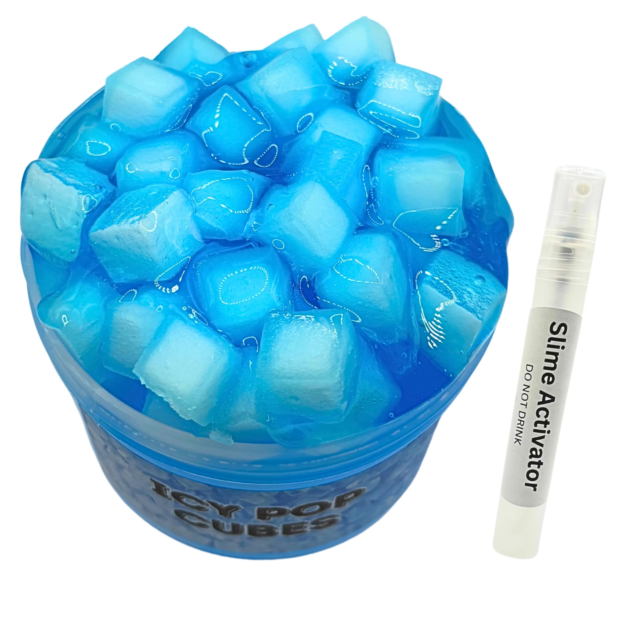 Squeezy Magic Slime - ICY Pop Jelly Cube Slime Like Peachybbies - Premium Clear 