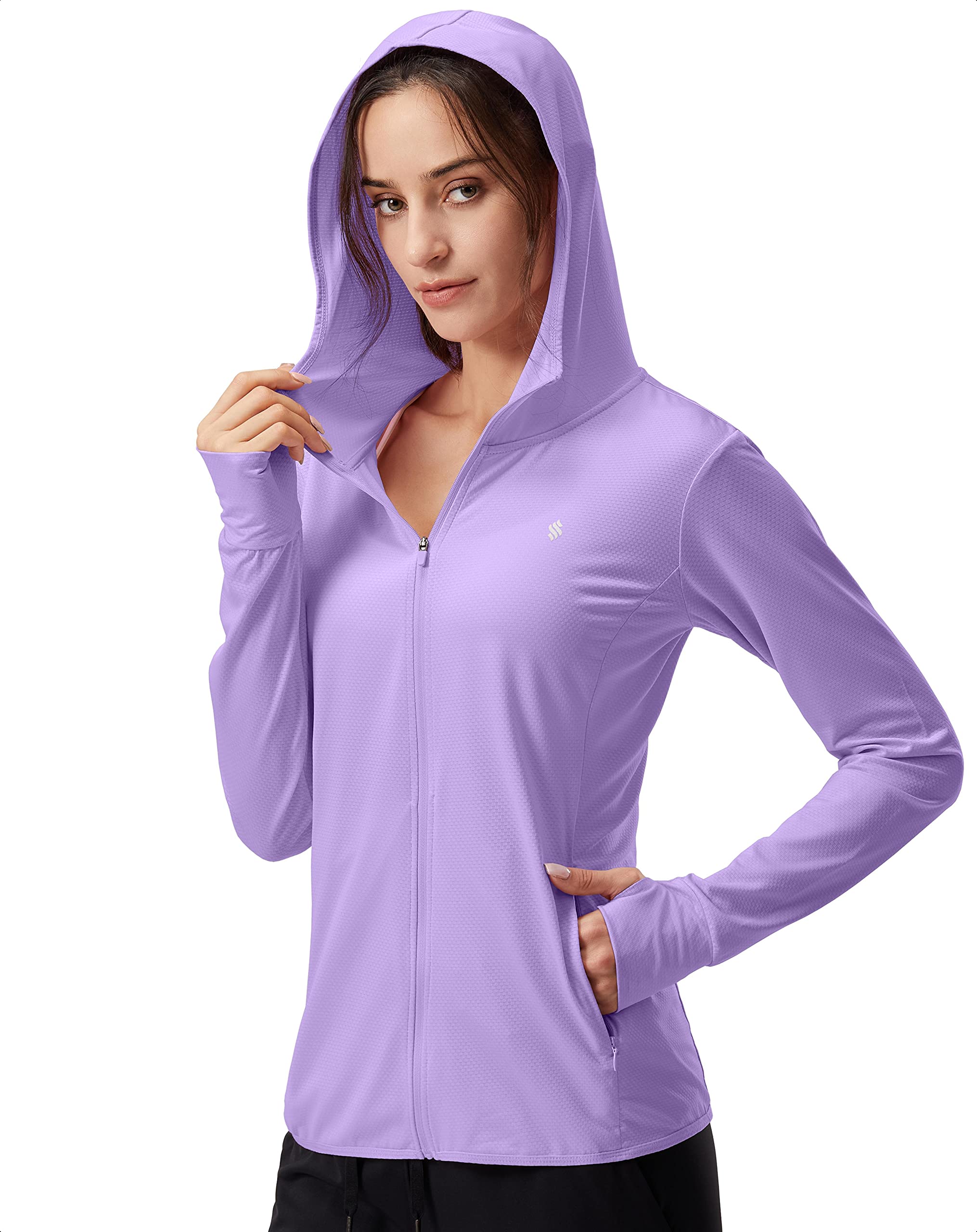 Soothfeel Women's UPF 50+ Sun Protection Shirt Hoodie Jacket Lightweight