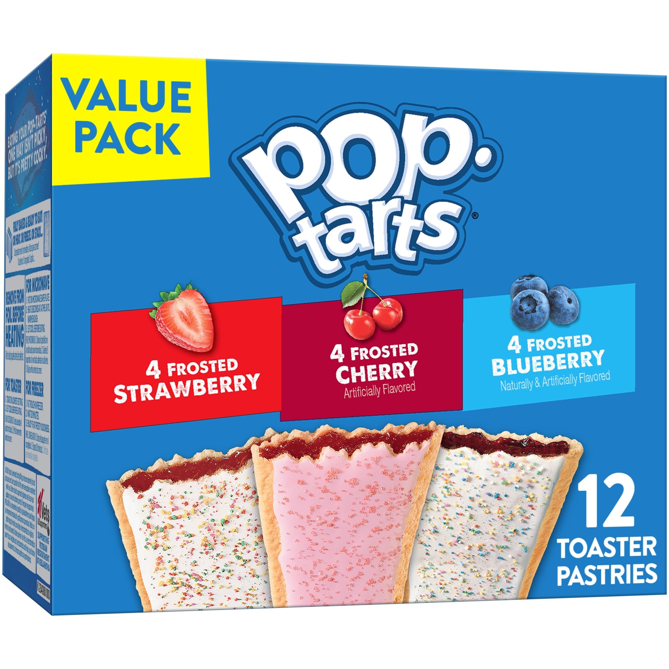 Pop-Tarts Toaster Pastries, Breakfast Foods, Kids Snacks, Value Pack, Fruit Love