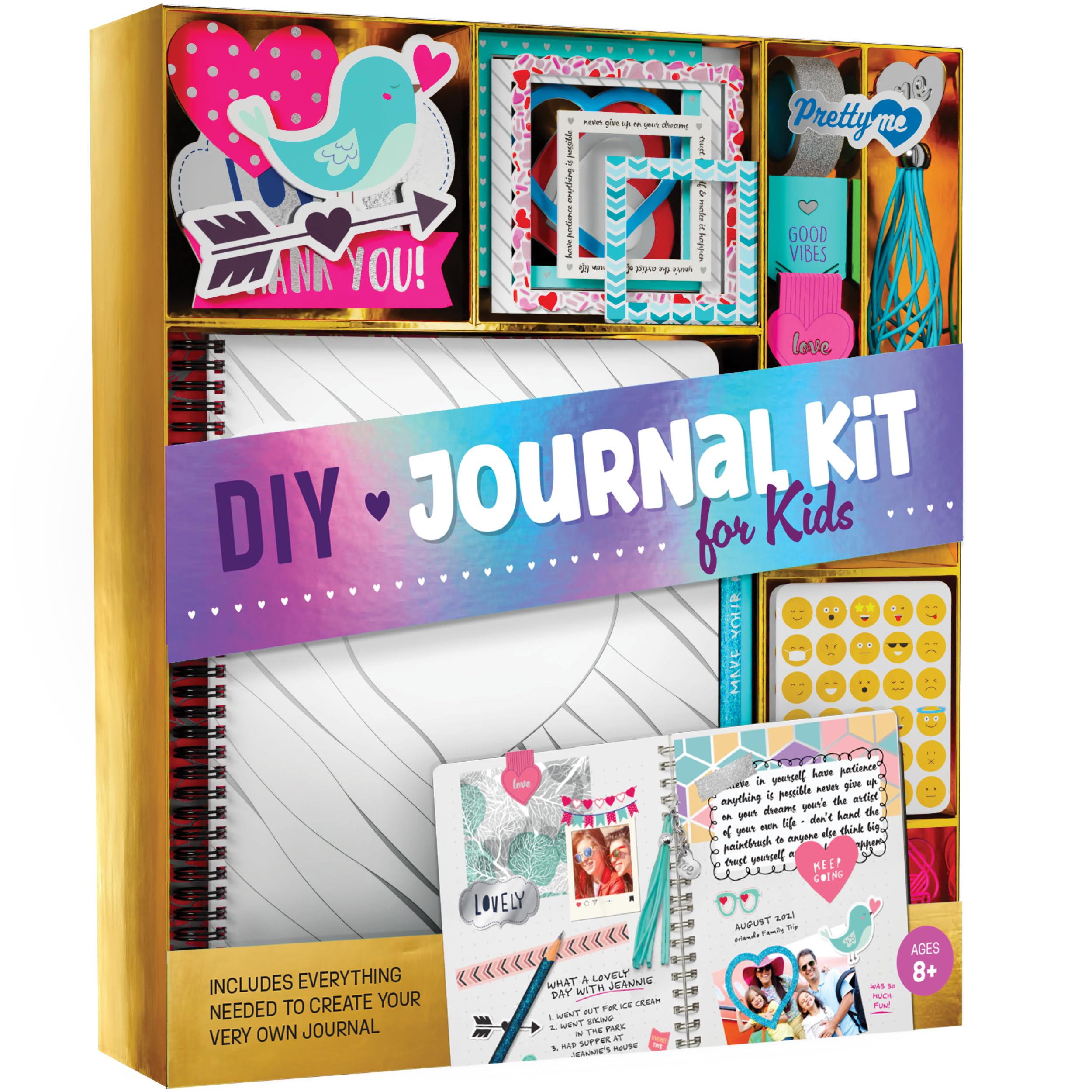 DIY Journal Kit for Girls - Gift for 8-14 Year Old Girl - Crafts for Teen | Cool