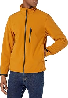 Amazon Essentials Men's strong waterproof softshell jacket
