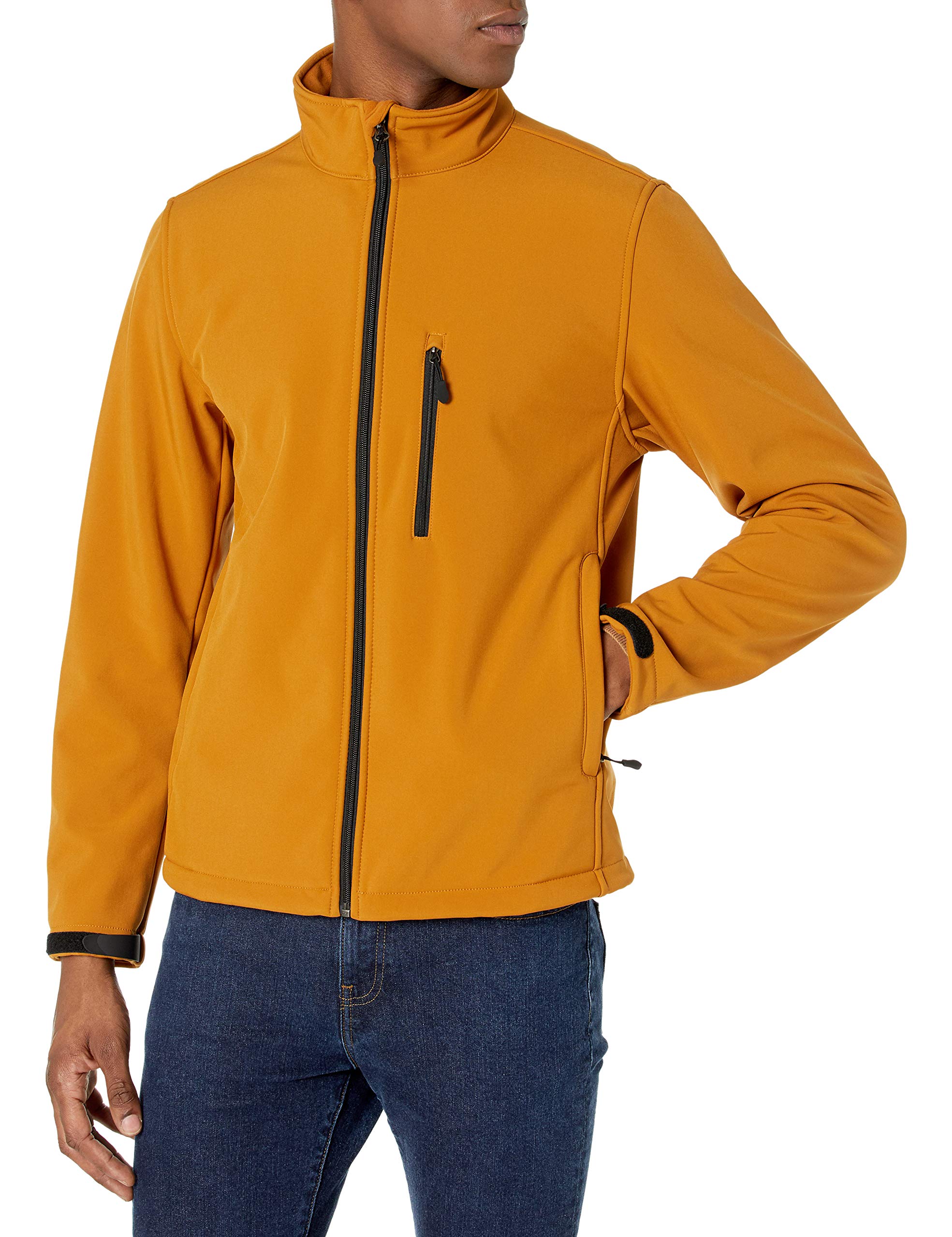 Amazon Essentials Men's strong waterproof softshell jacket