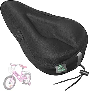 Zacro Gel Kids Bike Seat Cushion Cover for Boys & Girls