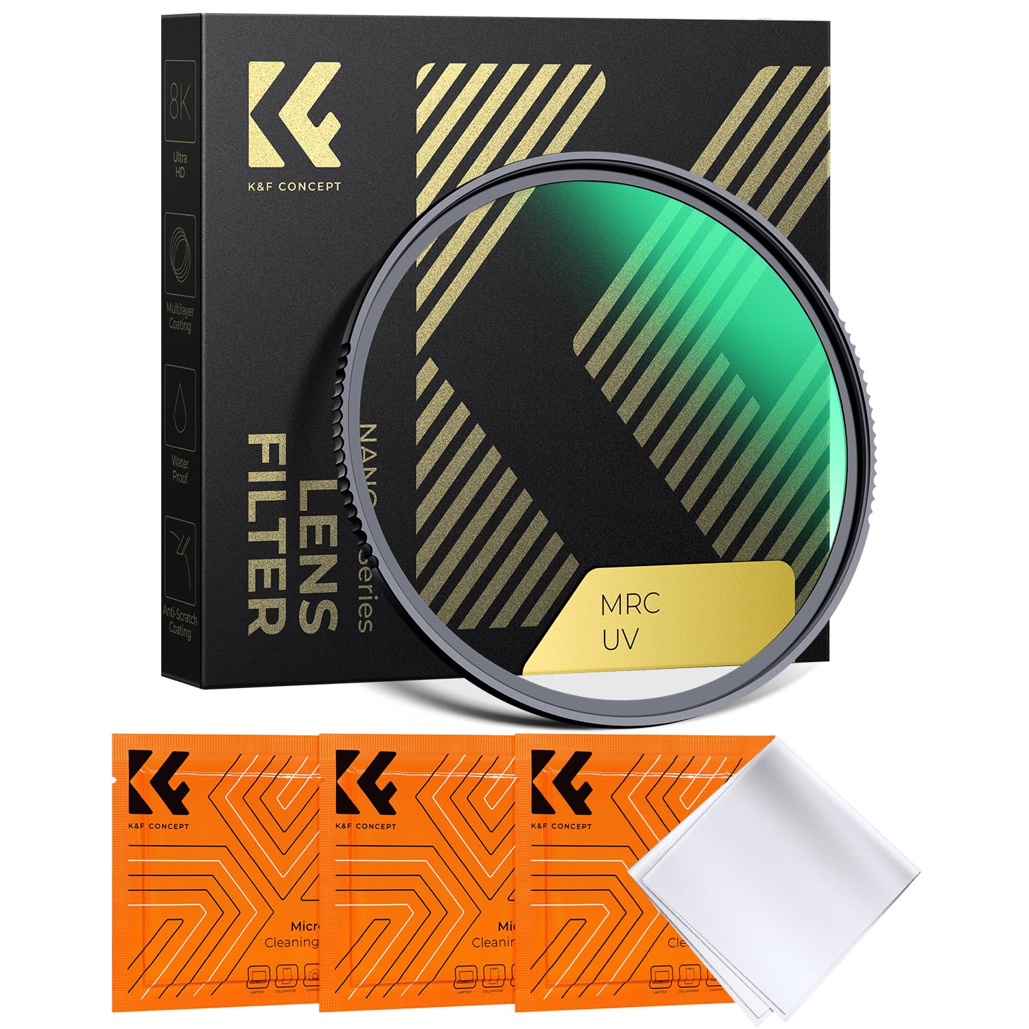 K&F CONCEPT 77mm MCUV Lens Protection Filter High Definition Optical Glass | 28 