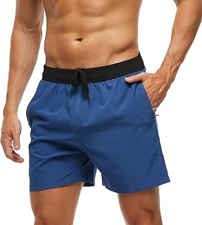 Arcweg Men's Swim Shorts Sports Bermuda Quick Dry Boys Short Beach Swimming Casual with Adjustable Elastic Cord S-XXL