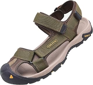 CAMEL CROWN Men's Waterproof Hiking Sandals Closed Toe Water Shoes Athletic Sports Sandals for Summer Outdoor Beach Wading Boating