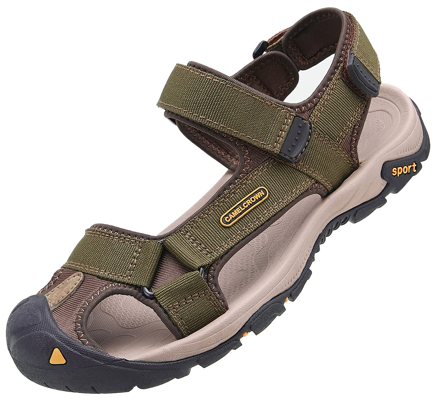 CAMEL CROWN Men's Waterproof Hiking Sandals Closed Toe Water Shoes Athletic Spor