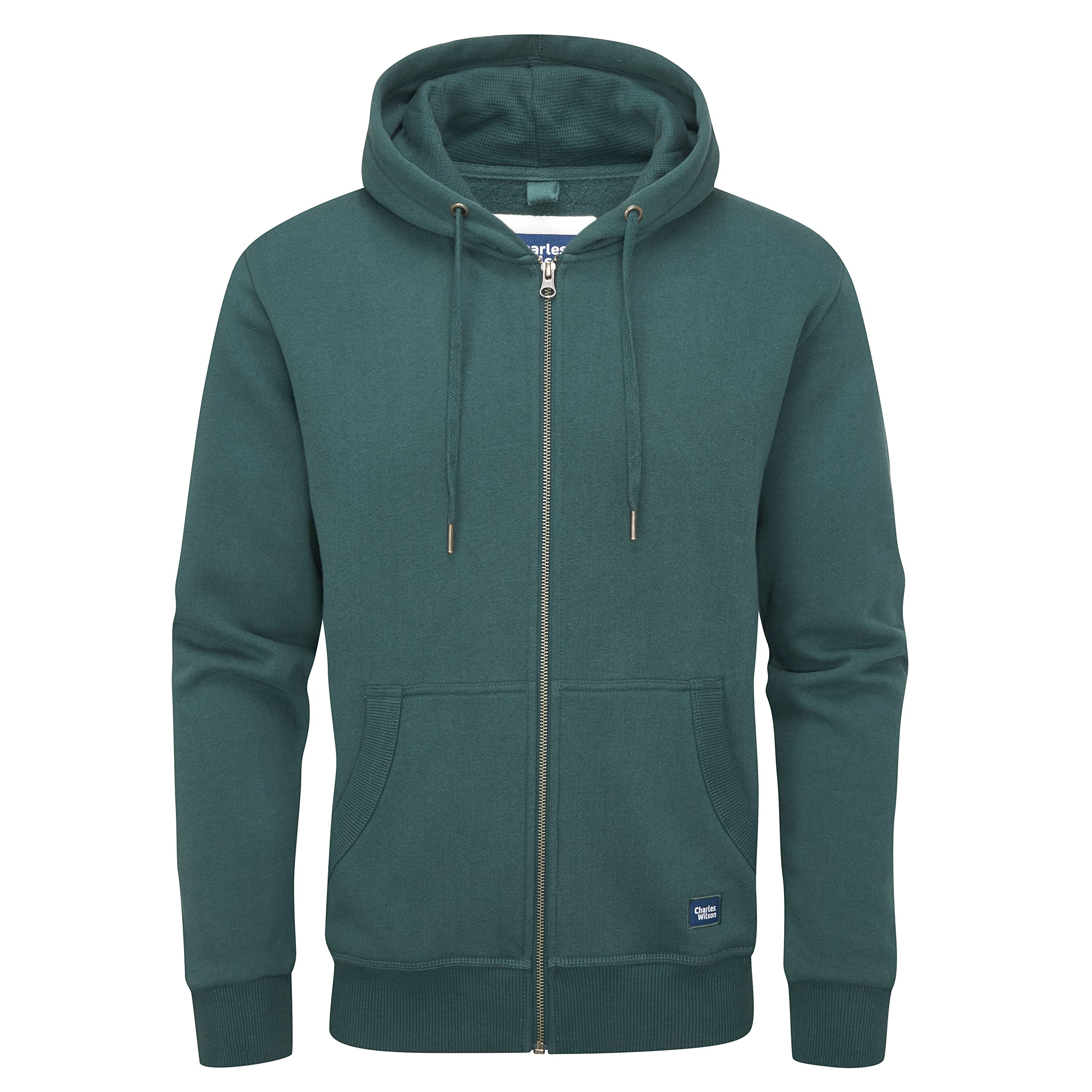 Charles Wilson Original Men's Hooded Sweatshirt in Cotton Blend with Zip