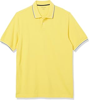 Amazon Essentials Men's Standard Fit Short Sleeve Pique Cotton Polo Shirt (Available in Plus Sizes)