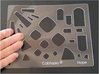 Cabtopia - Lapidary Jewelry Design Template Stencil Hope