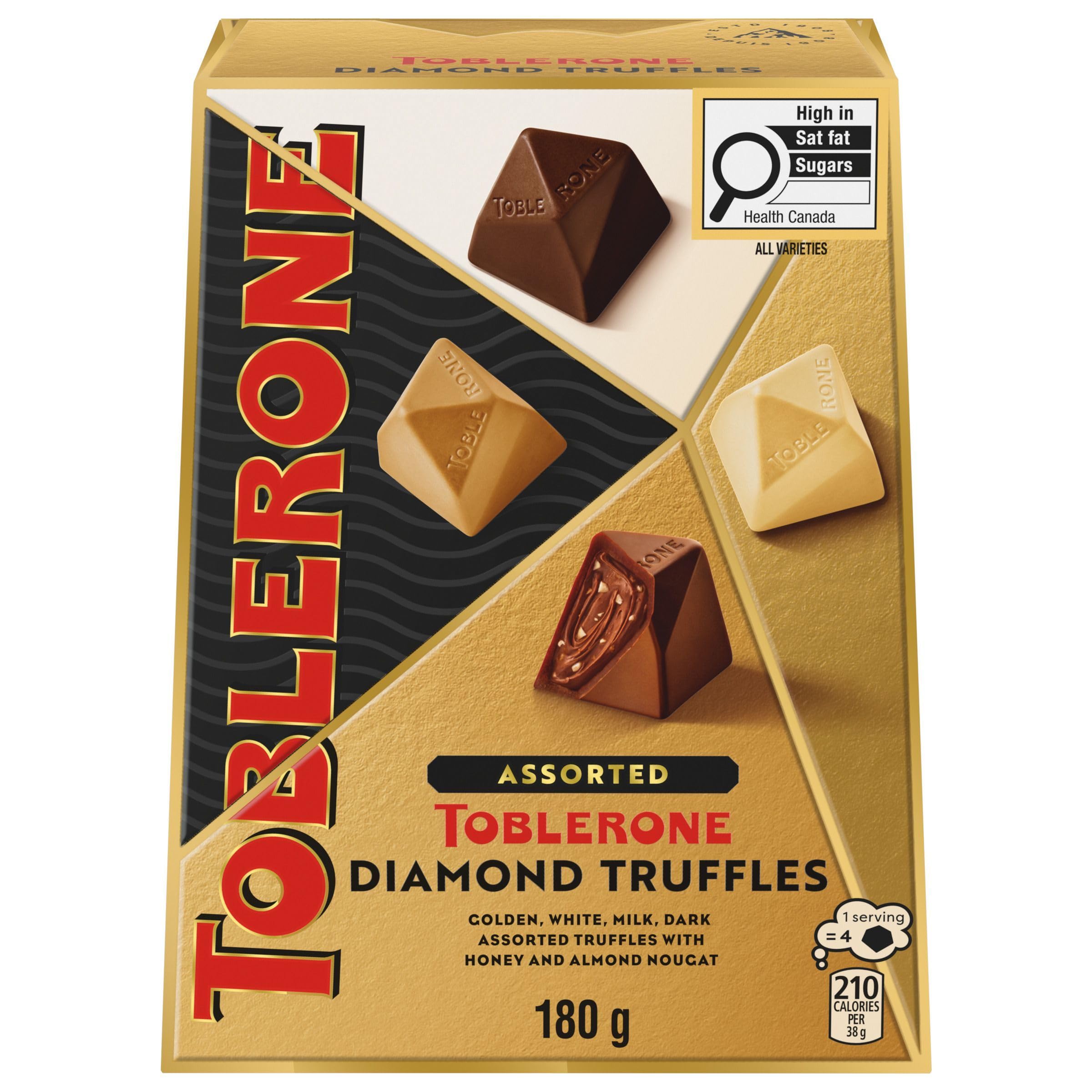 Toblerone Assorted Chocolate Diamond Truffles 180g