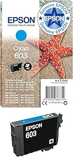 Epson 603 Cyan Starfish Genuine, Ink Cartridge, Standard Capacity ,Pack of 1