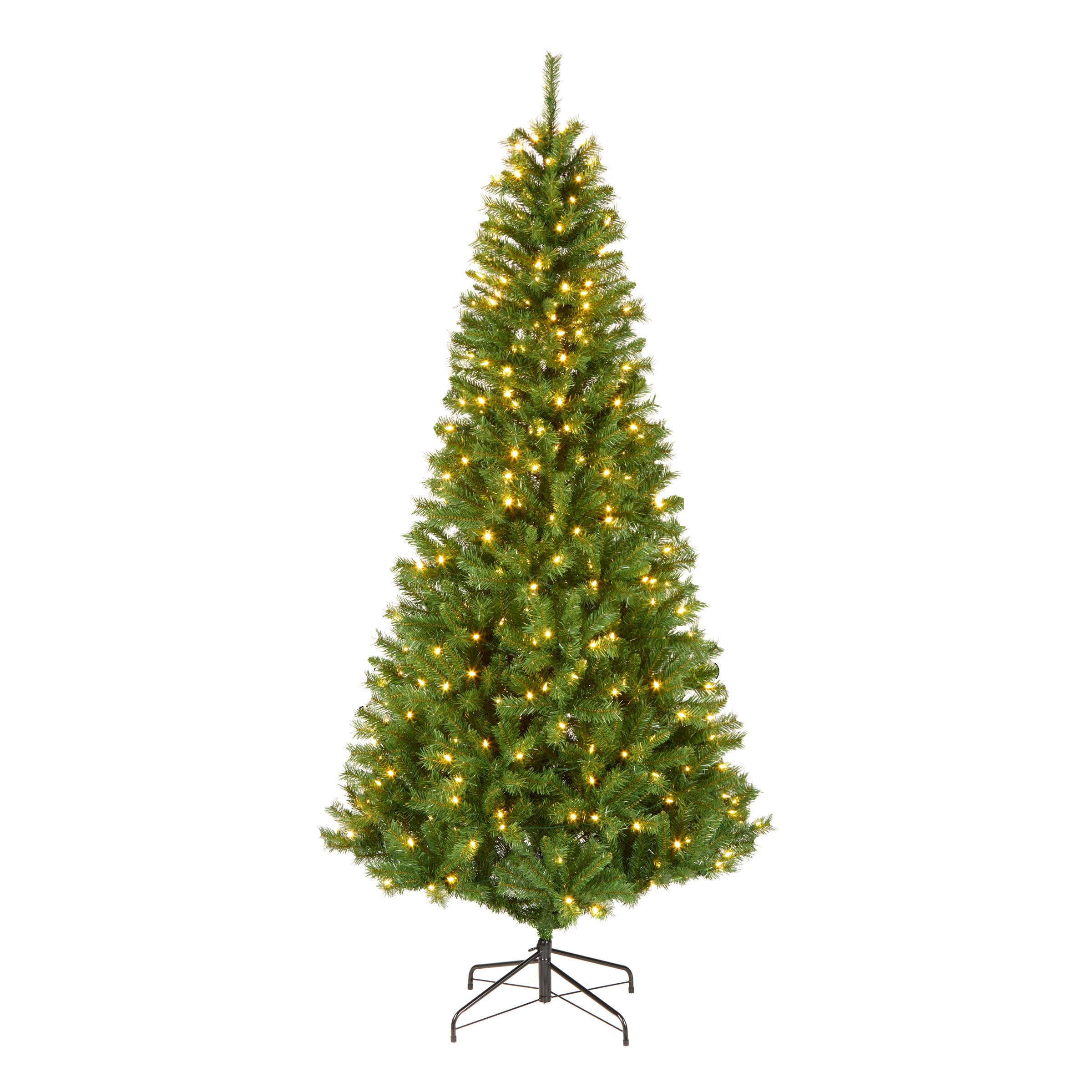 National Tree Company 7.5ft Pre-Lit Winchester Pine Slim Christmas Tree | 350 LE