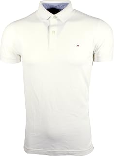 Tommy Hilfiger Mens Stretch Slim Fit Mesh Polo Shirt