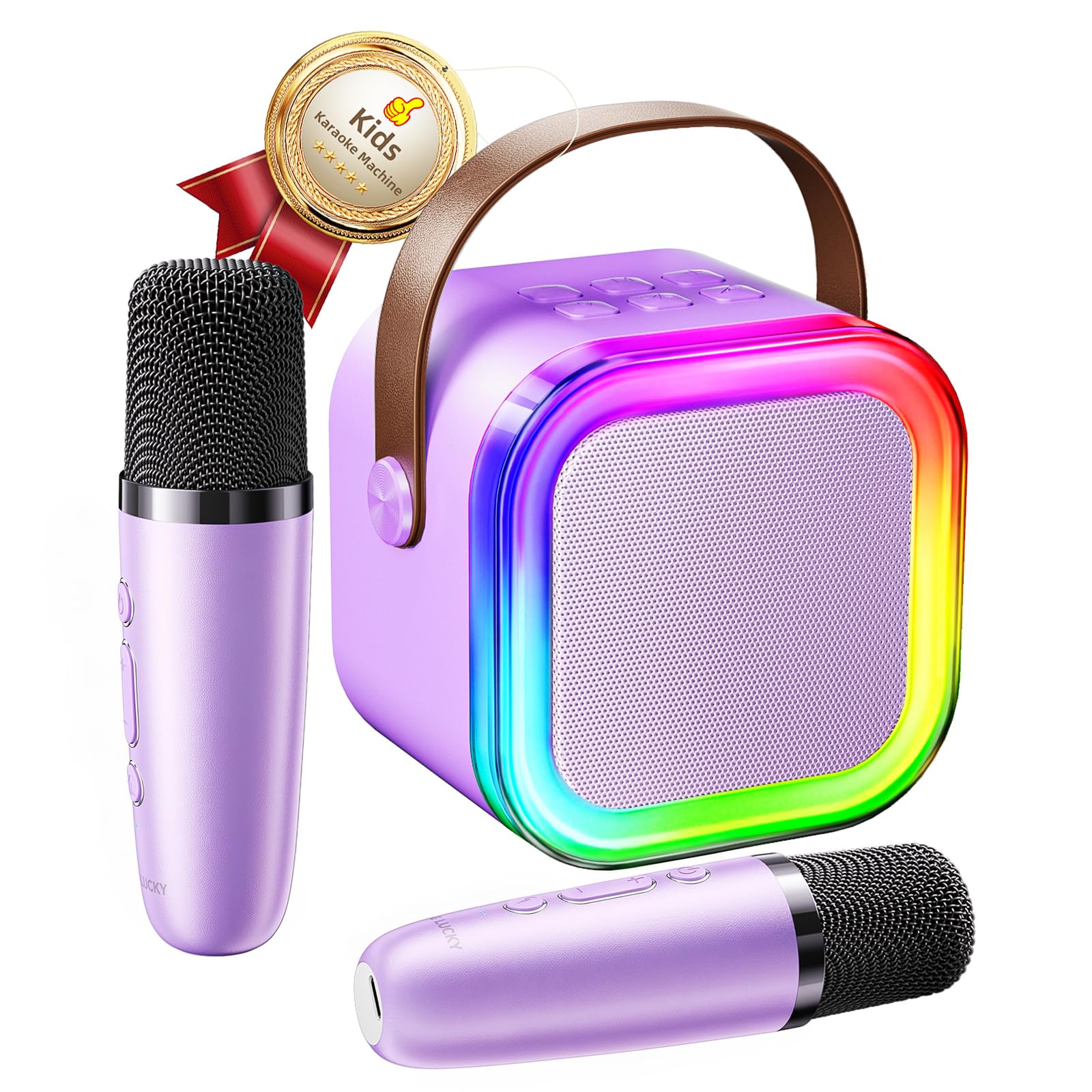 Kinglucky Mini Karaoke Machine for Kids, Top Birthday Gift for Girls Ages 3-12 Y