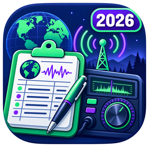 Ham Radio Shack & Field Logbook Pro 2026 for Fire Tablet