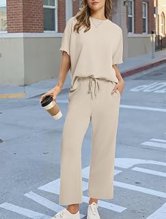 Two Piece Outfits for Women Wide Leg Shorts Oversized Lounge Sets Summer Outfits Beach Vacation Clothes