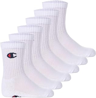 Champion Unisex Kids Socks Basics 6pk Crew Socks