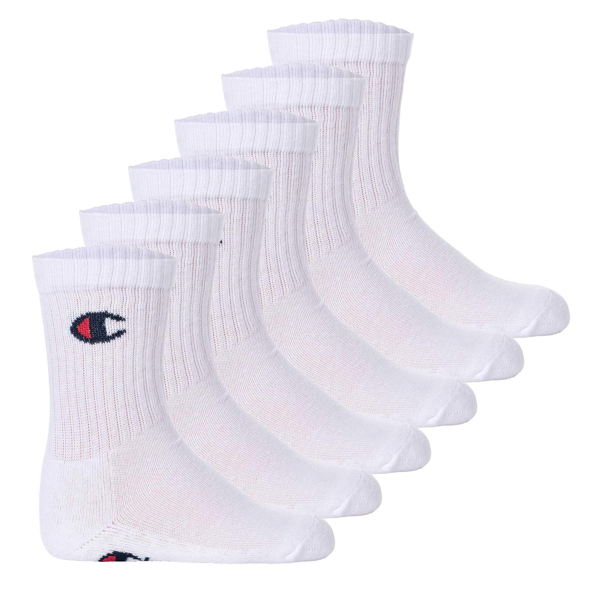 Champion Unisex Kids Socks Basics 6pk Crew Socks