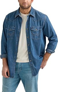 Wrangler Western Shirt Men's Denim Shirt
