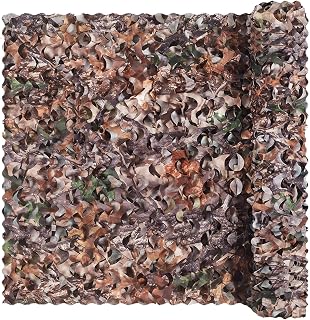 Camo Netting, Bulk Roll Camouflage Netting | Military Hunting Mesh Nets Free Cutting for Hunting Blind Sunshade Shooting Theme Party Decoration