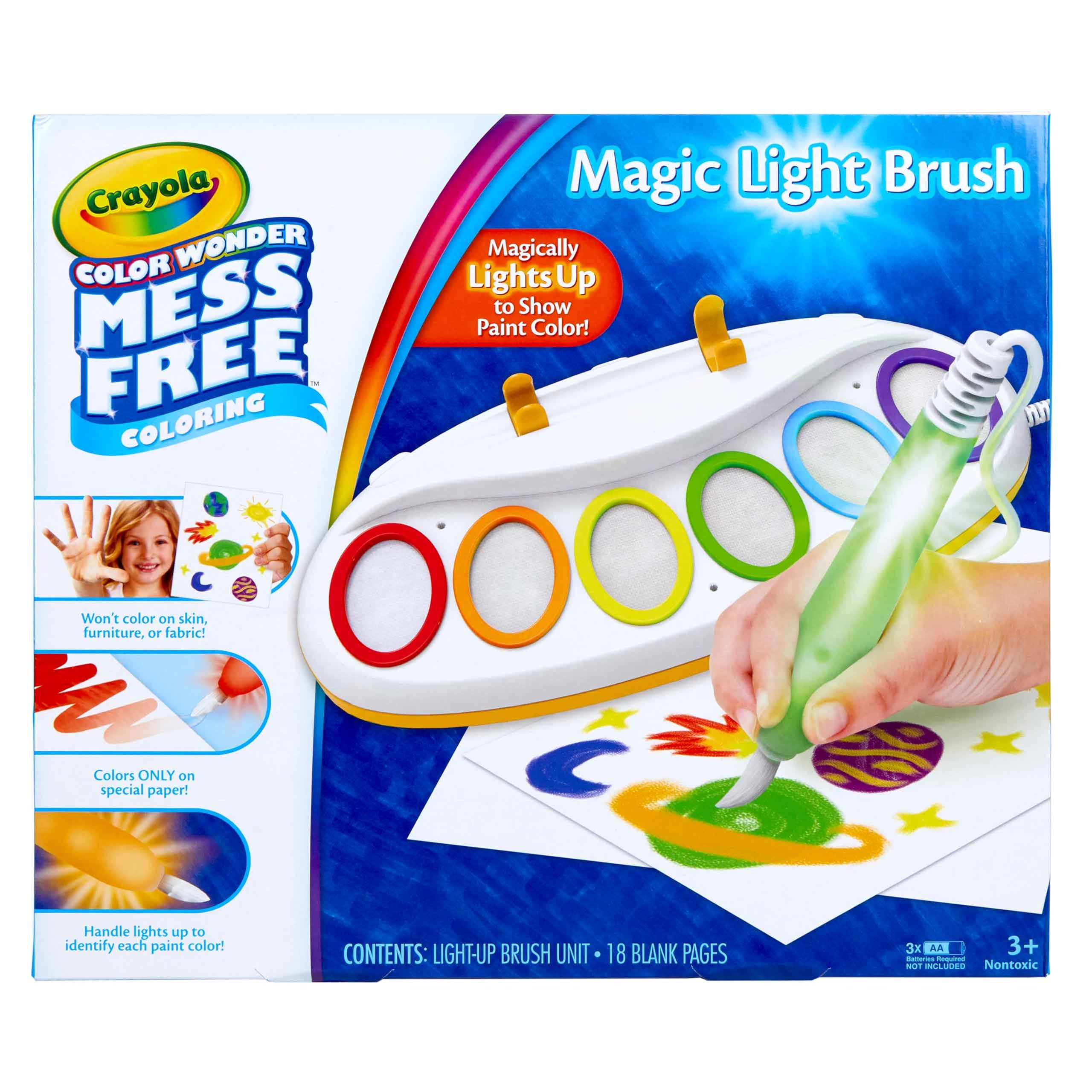 Crayola Color Wonder Magic Light Brush, Mess Free Painting for Toddlers | Holida