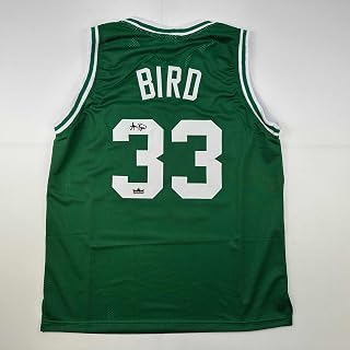 Facsimile Autographed Larry Bird Boston Green Reprint Laser Auto Basketball Jersey Size Men's XL