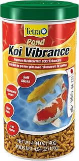 Tetra Pond Koi Vibrance Sticks 4.94oz, 1 L (Trilingual)