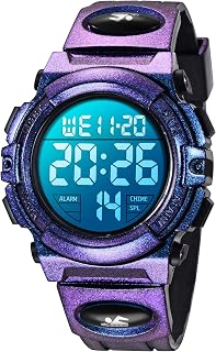 Kids Watch,Boys Watch for 3-15 Year Old Boys,Digital Sport Outdoor Multifunctional Chronograph LED 50 M Waterproof Alarm Calendar Analog Watch for Children with Silicone Band,Kids Gift