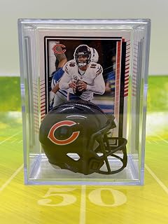 Chicago Football Helmet Shadowbox w/Caleb Williams card