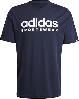 adidas Graphic Tee Men's Graphic T-Shirt (Short Sleeve), Legend Ink, XS