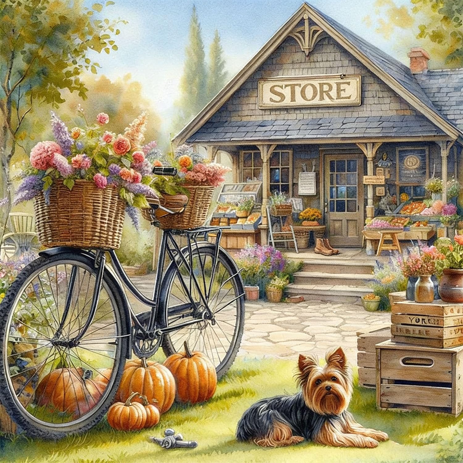 Accompany Wind Store Diamond Art Kits for Adults, 5D Diamond Painting Kits for B