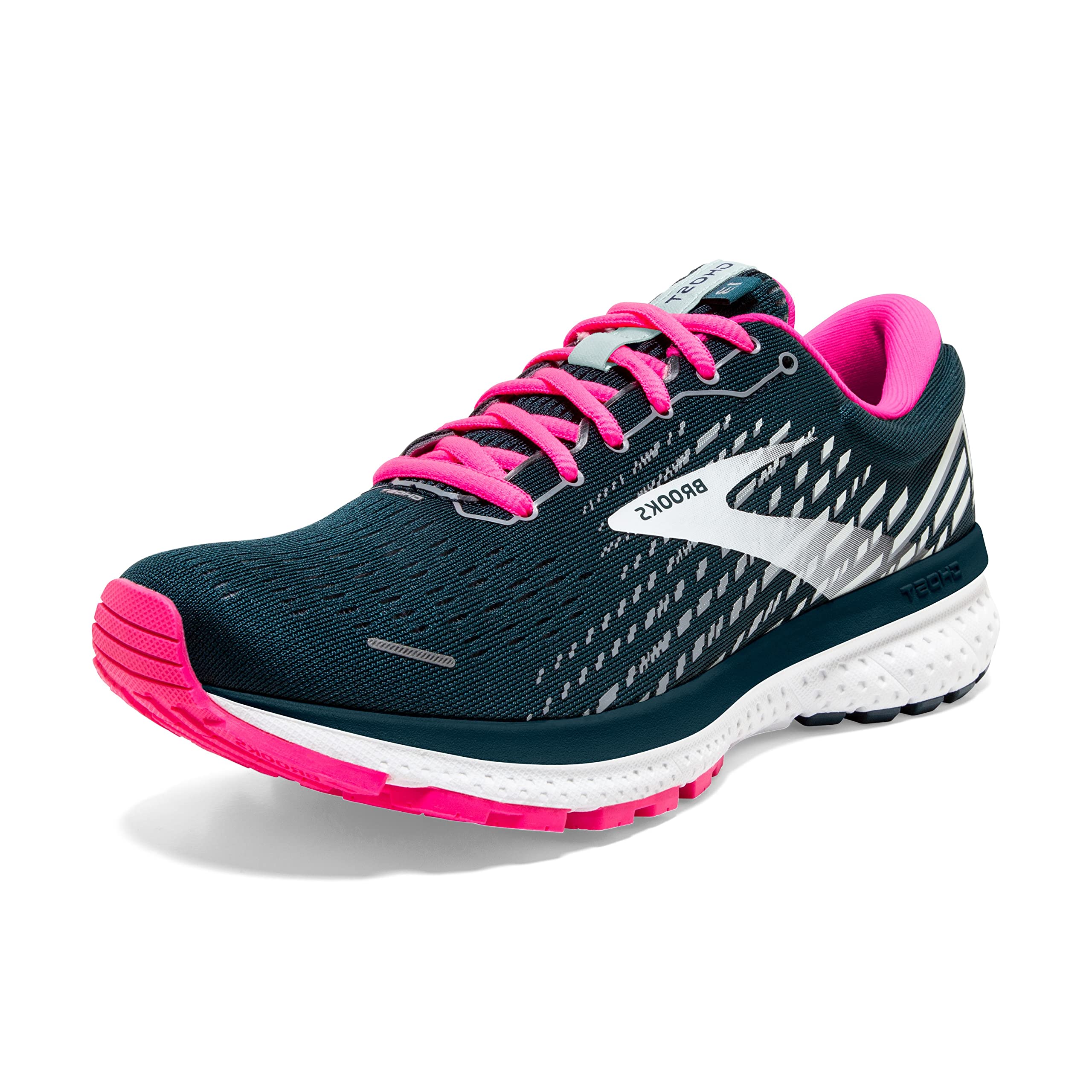 Brooks Ghost 13 Running Shoes White/Black/Nightlife