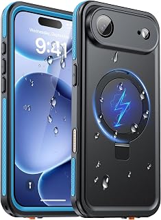 Oterkin Magnetic Stand for iPhone Air Case Waterproof IP68, Blue