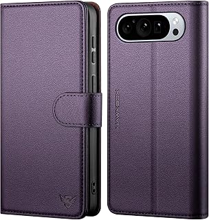 for Google Pixel 11/11 Pro Wallet Case with Card Holder,Dark Purple