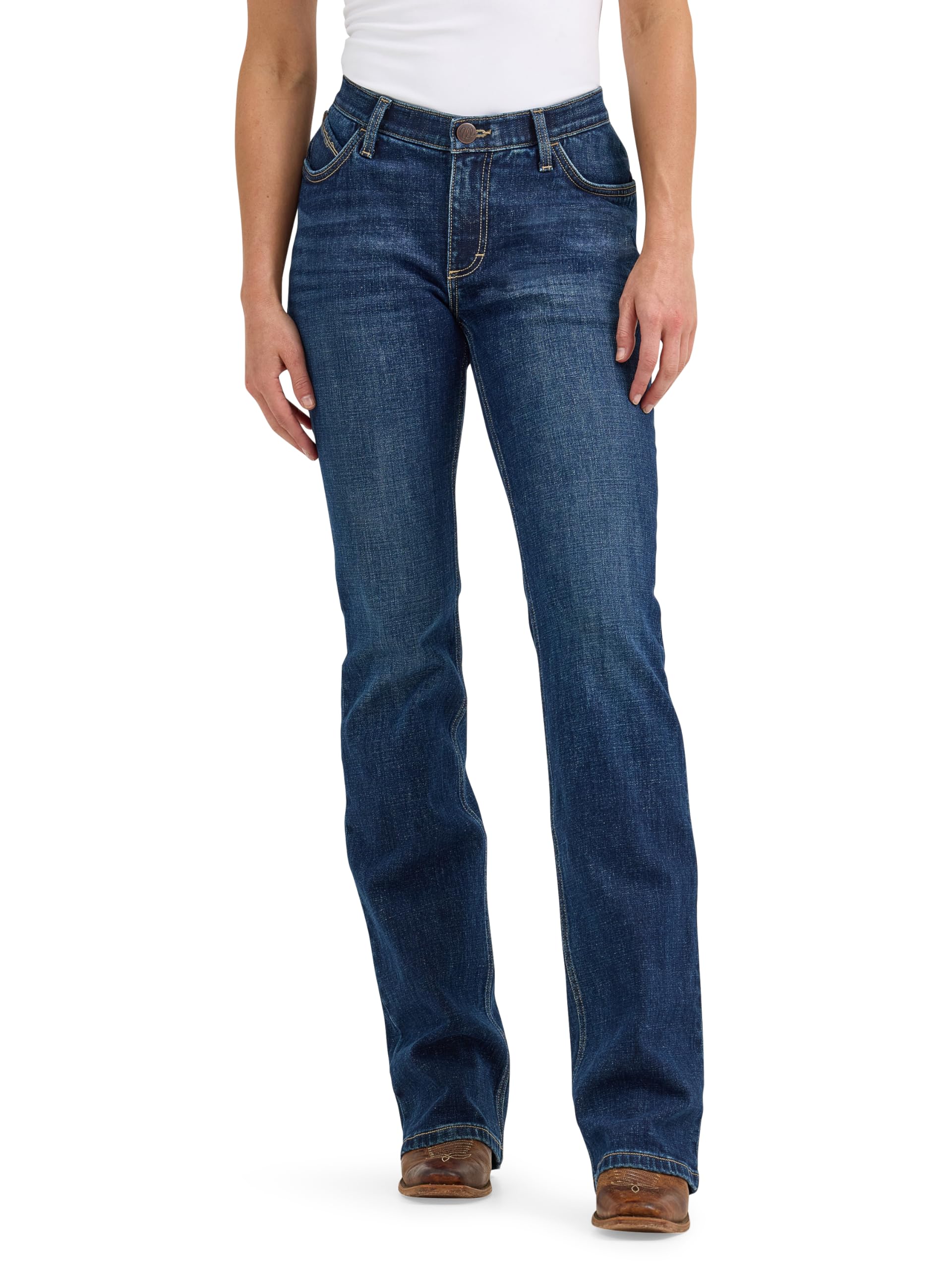 Wrangler Women's Willow Mid Rise Boot Cut Ultimate Riding Pant