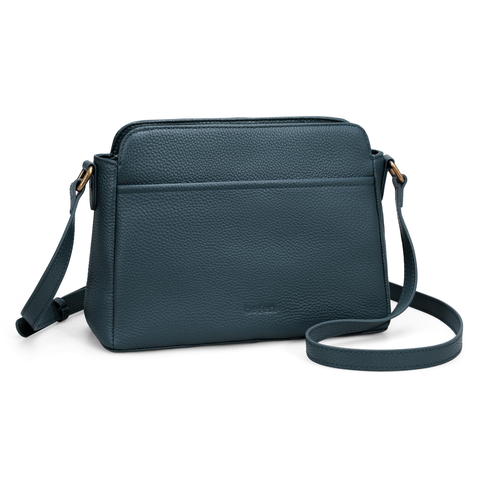 befen 100% Leather, Leather Bag Contains Wrist and Crossbody Strap, Suitable for