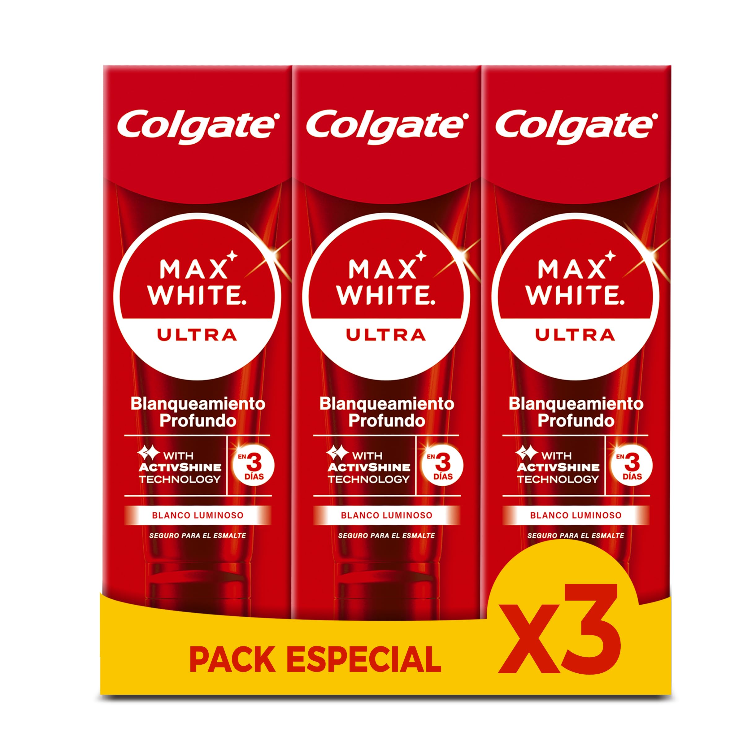 COLGATE Max White Ultra Active Foam Whitening Toothpaste with Fluoride, 50 ml, S