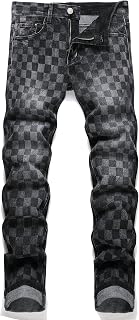 RXXKKK Men's Regular Skinny Jeans
