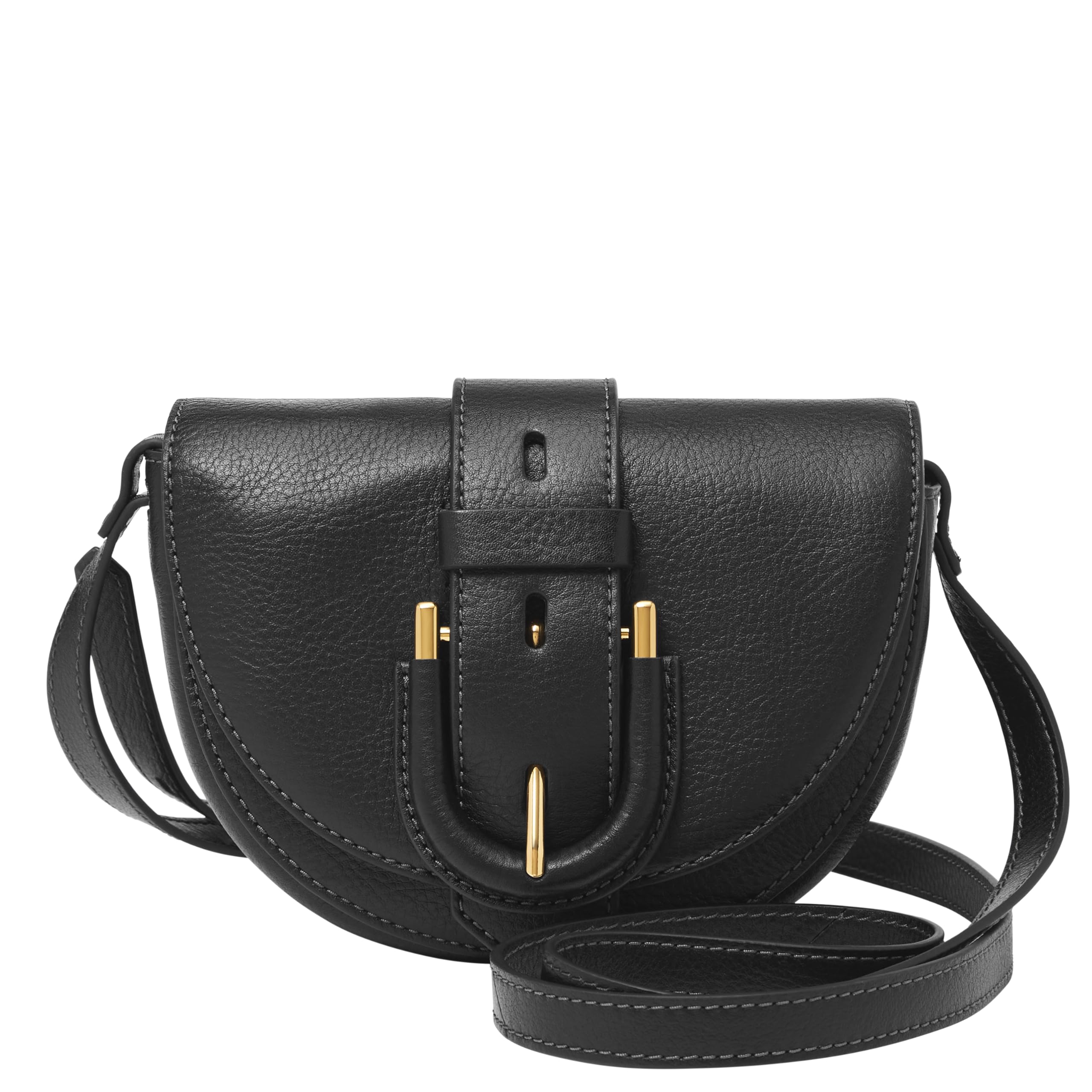 Fossil Women's Harwell Leather Small Flap Crossbody Purse Handbag for Women