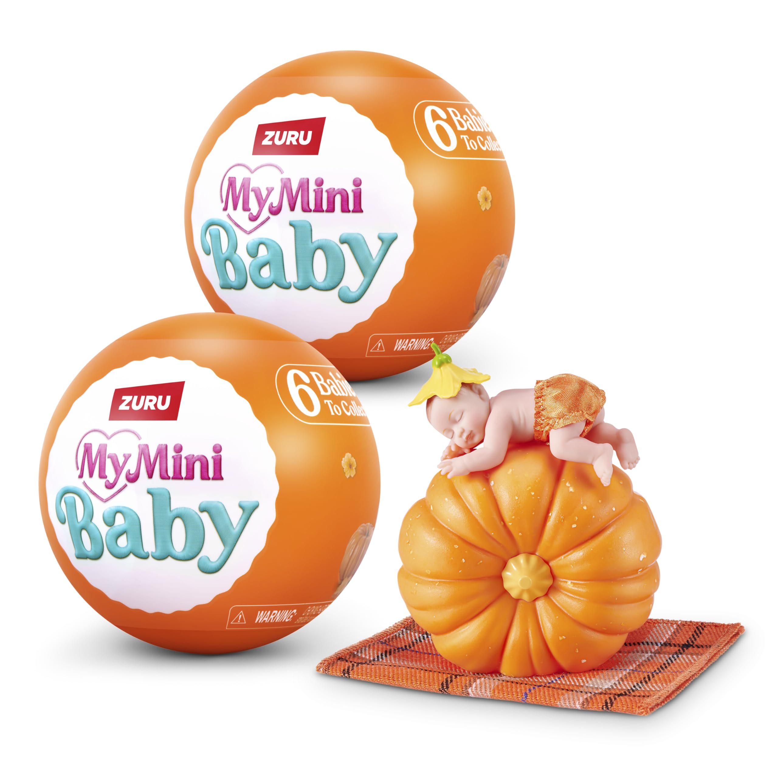 My Mini Baby Pumpkin Patch Series 1 (2 PACK) by ZURU – Collectible Mystery Capsu