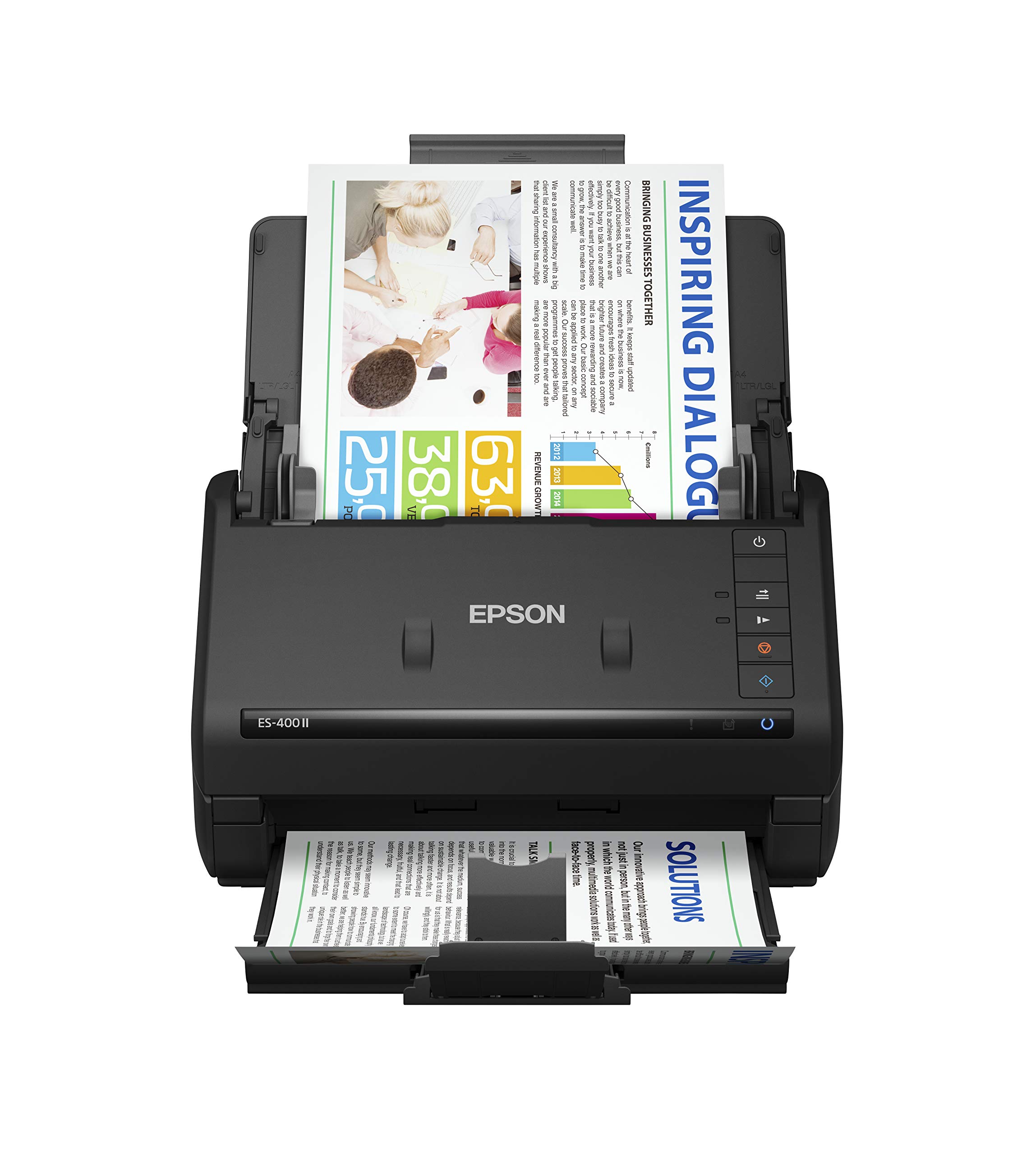 Epson Workforce ES-400 II High-Speed Color Duplex Desktop Document Scanner | For