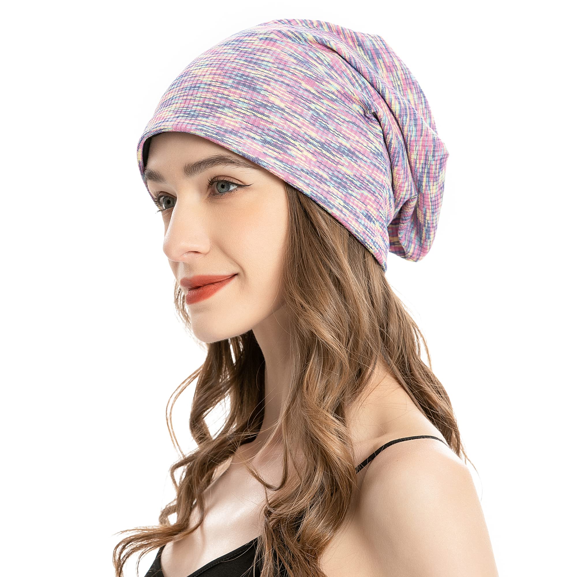 ZLYC Women's Lightweight Knit Beanie Hat Summer Soft Knit Cap