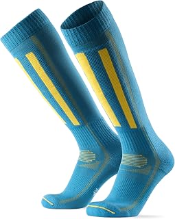 DANISH ENDURANCE Ski Socks, Snowboarding, Climbing, Merino Wool, Outdoor, Alpine Thermal, Performance, Warmth, Shin Pad, Blister Prevention, Antibacterial, Deodorizing, Breathable, Men's, Women's, 1