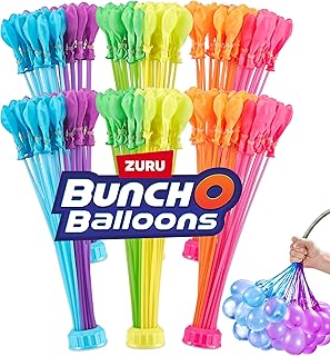 Bunch O Balloons Tropical Party (6 Pack) by ZURU, 200+ Rapid-Filling Self-Sealing Tropical Colored Water Balloons for Outdoor Family, Friends, Children Summer Fun (6 Pack)