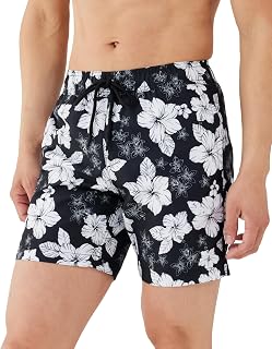 Amazon Essentials Men's Swim Trunks with Pockets Drawstring Mesh Lining