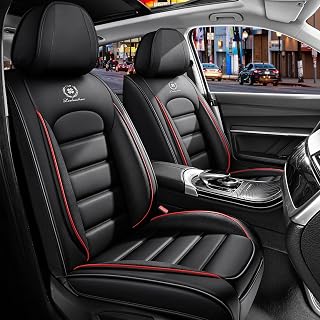 Custom for Kia Sportage Sporty Seat Covers (Standard 5 Seats,Black&Red)