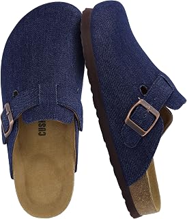 CUSHIONAIRE Women's Hana Cork Footbed Clog with +Comfort, Wide Widths Available