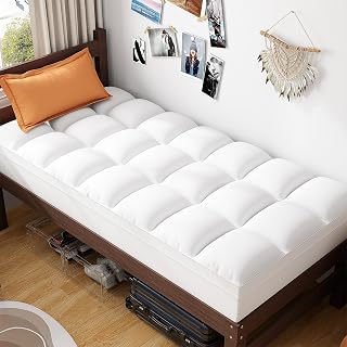 ABENE Twin XL Mattress Topper, Thick Pillow Top Pad, Dorm Room Essentials